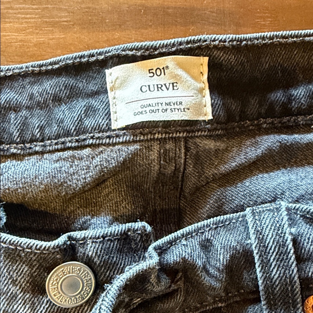 Levi's 501 Curve Denim in Charcoal